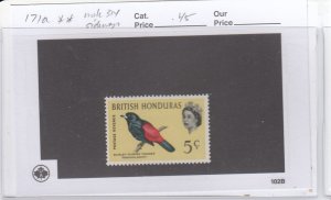 British Honduras 171a 5c Bird mnh