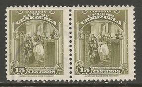 VENEZUELA 369 VFU PAIR L340-1