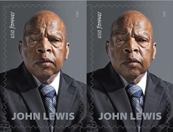 US 5801 John Lewis F horz pair MNH 2023