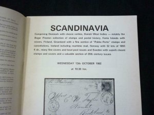 ROBSON LOWE AUCTION CATALOGUE 1982 SCANDINAVIA 'PRESTON' COLLECTION