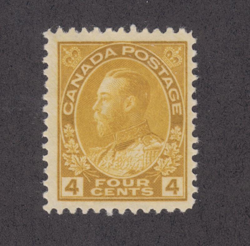 Canada Sc 110 MLH. 1922 4c olive bister KGV Admiral