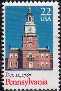 United States 2337 - Mint-NH - 22c Pennsylvania (1987)