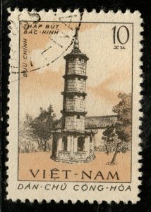 North Viet Nam Scott 171 Ancient Tower stamp Used