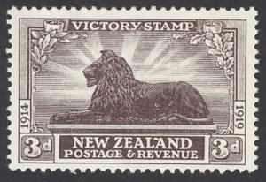 New Zealand Sc# 168 MNH 1920 3p British Lion