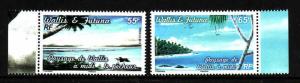 Wallis & Futuna-Sc#732-3-unused NH set-Landscapes of island shores-2013-