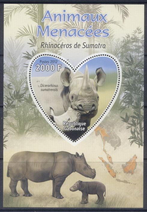 Animals Fauna Birds Marine Reptiles Gabon MNH stamp set 10 diff. sheets