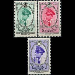 MOROCCO 1957 - Scott# 19-21 King Mohammed Set of 3 NH
