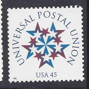 Catalog # 3332 Universal Postal Union Single Stamp 45 cent