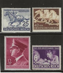 Germany B201, 203, 204 & 205 MNH