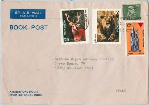59179 - INDIA - POSTAL HISTORY: COVER to ITALY 1996 - LIONS animals TEA-