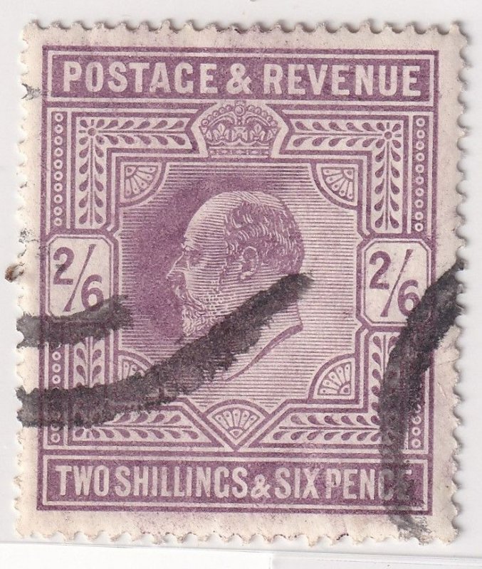 GB stamps _ 1902 _ King Edward VII_2´6Sh´P + 5P_ sg 316+317+318_ great cancels