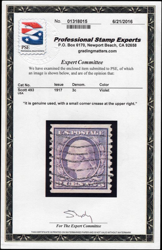 USA 494 Used PSE Cert