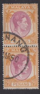 Malaya Penang Sc#16 Used Pair