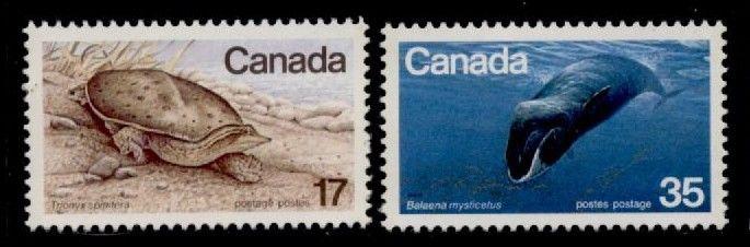 Canada 813-4 MNH Bowhead Whale, Turtle