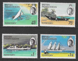 BRITISH INDIAN OCEAN TERR SG32/5 1969 SHIPS OF THE ISLAND  MNH