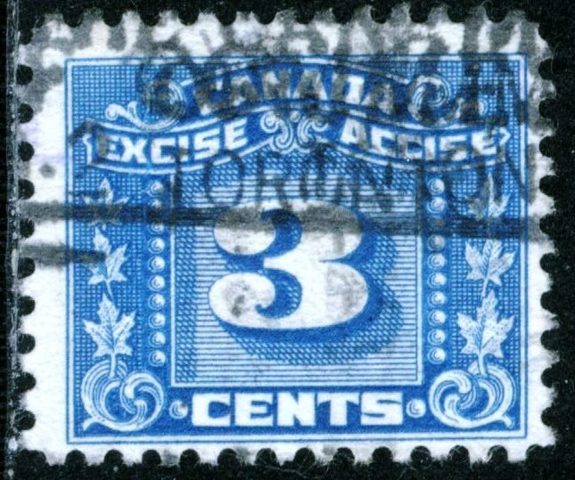 Canada - #FX64 - USED THREE LEAF EXCISE TAX - 1934 - Item C368AFF7