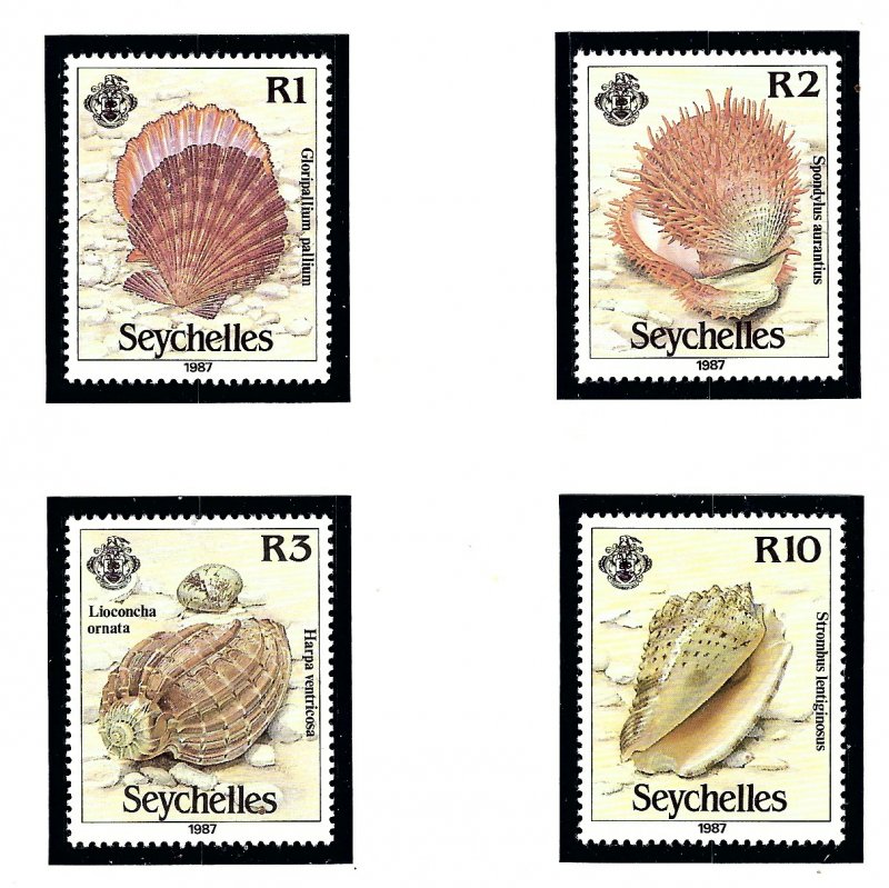 Seychelles 614-17 MNH 1987 Sea Shells