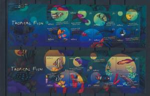 [35013] Nevis 2000 Marine Life Fish MNH Sheets