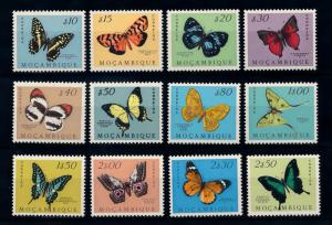 [70755] Mozambique 1953 Insects Butterflies Incompl. Set 12 Values MNH