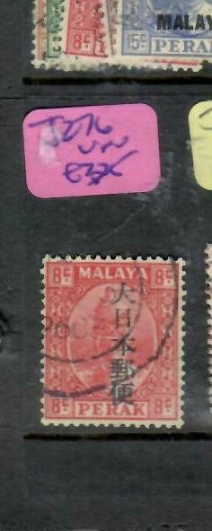 MALAYA JAPANESE OCCUPATION PERAK  (P1607B) 8C KANJI   SG J 271   VFU