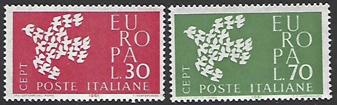 Italy #845-846 Mint Hinged Set of 2 Europa