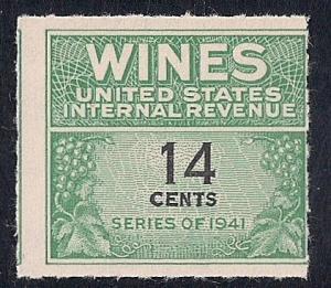 RE126 14 cents Wine Stamps Mint NG as issued AVG