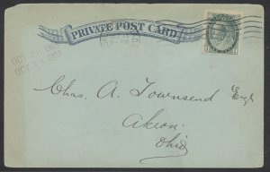 1903 Marks Stamp Co Private Post Card Toronto to USA