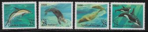 2508-11 25c Sea Mammals Set of 4  Mint NH VF