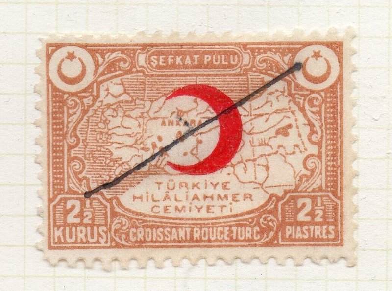 Turkey Crescent Issue Optd 1928 Issue Fine Used 2.5K. NW-270690