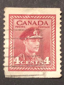 Canada 4 cents stamp, stamp mix good perf. Nice colour used stamp hs:1