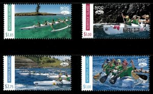 Norfolk Island 2016 - Canoe Races - Set of 4v - Scott 1120-23 - MNH 