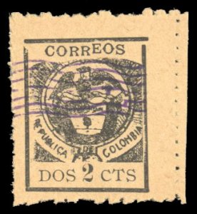 Colombia #171 Cat$20, 1899 2c black, hinged