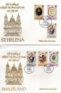 1981 Royal Wedding collection of 28 Commonwealth First Day Covers