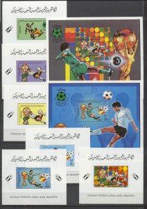 Libya 1016-21/ 8 MNH s/s Football-82