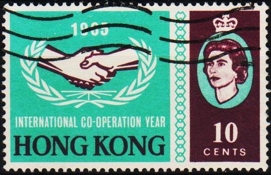 Hong Kong. 1965 10c S.G.216 Fine Used