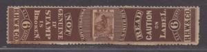 **US Match & Medicine Revenue Stamp, SC# Rs258d, MH Original Gum, Toning