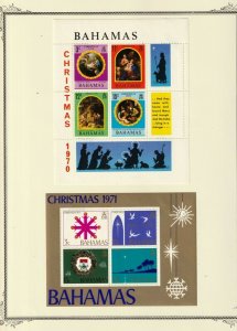 Bahama Souvenir sheets, 4 sheets from '71-'73, all MH,  CV $12