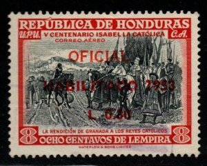 Honduras  Scott C215  Used  surcharged airmail stamp