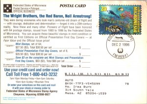 Micronesia, Worldwide Government Postal Card, Marine Life