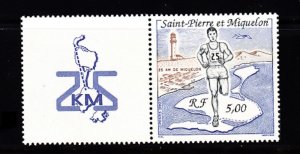 ST. PIERRE & MIQUELON SC# 549- SPORT: RUNNING - MNH