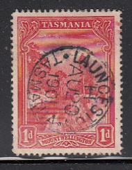 Tasmania 1899-1900 used Sc 87 1p Mt Wellington SON CDS Launceston AU 20 1901