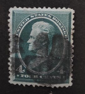 US Scott 211 1883 4 Cent Andrew Jackson Used Stamp T20054