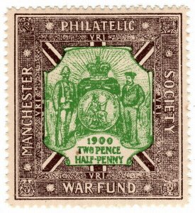 (I.B) Boer War Cinderella : Manchester Philatelic Society War Fund 2½d