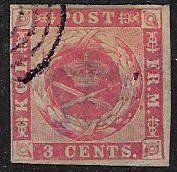 Danish West Indies 1 Used... SCV $235.00... 4 margins