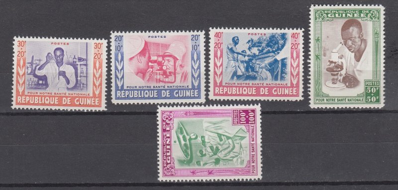 J48026 JL Stamps 1960 guinea set mh #b12.16 medicine
