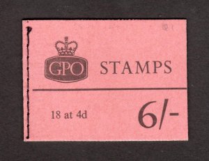 6/- BOOKLET JUNE 1965 SG Q1 Cat £45