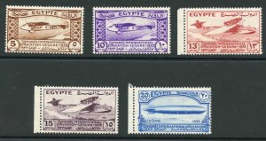 Egypt 1933 SG214/18 Aviation Congress set of 5 UM cat 90 pounds