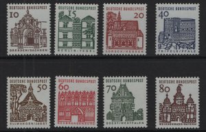 Germany  #903-912   MNH  1964-1966  German buildings