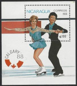 Nicaragua #1682 MNH Figure Skating Souvenir Sheet