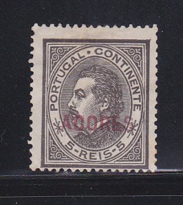 Azores 40 MNG Overprint